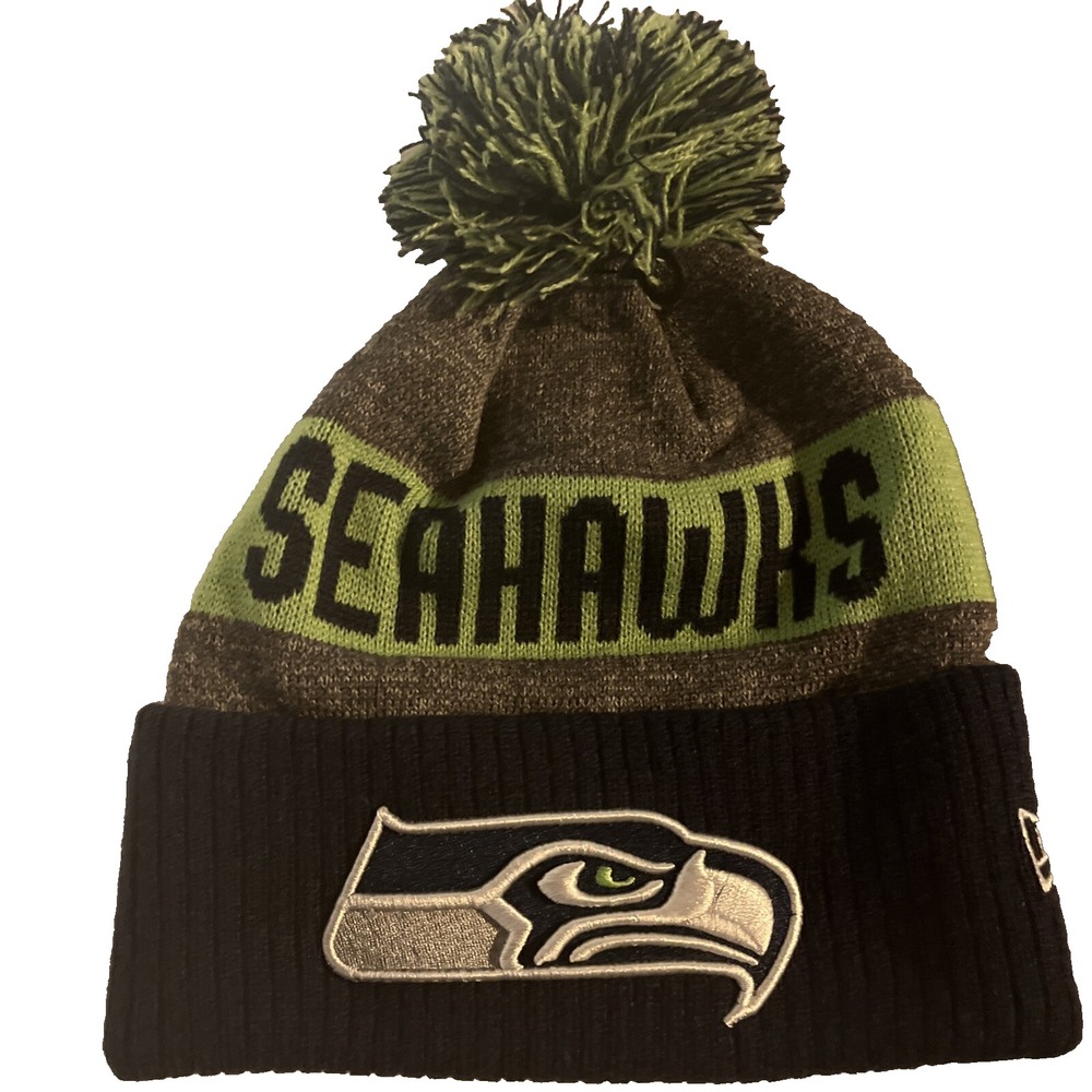 Seattle Seahawks Knit Winter Hat Beanie New Era Cap On‎ Field Sideline NWT